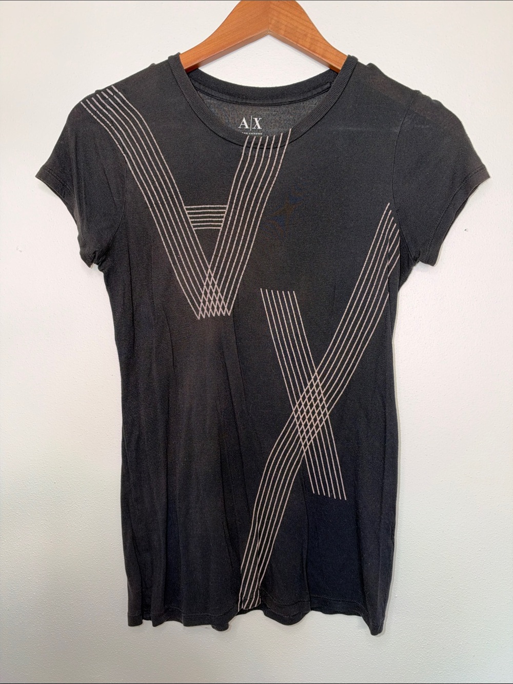 Armani Exchange A|X Women’s Black Graphic T-Shirt XS